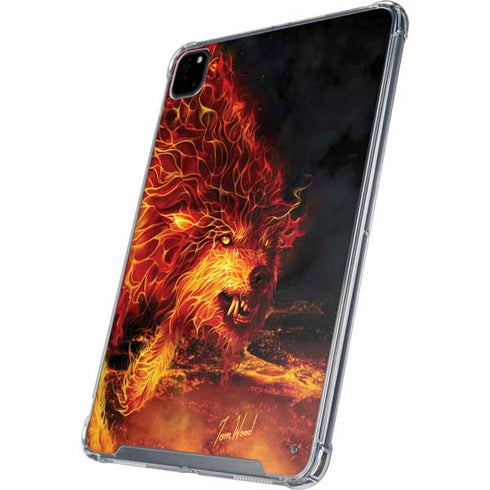 Fire Stalker Wolf by Tom Wood iPad Cases